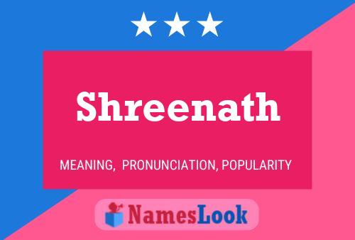 Poster del nome Shreenath