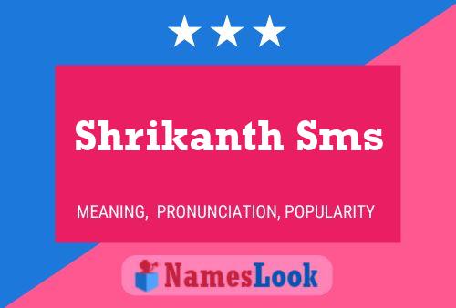 Poster del nome Shrikanth Sms