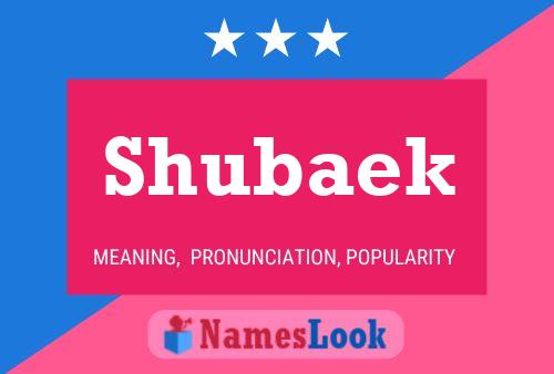 Poster del nome Shubaek