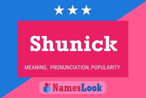 Poster del nome Shunick