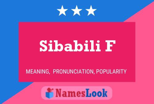 Poster del nome Sibabili F