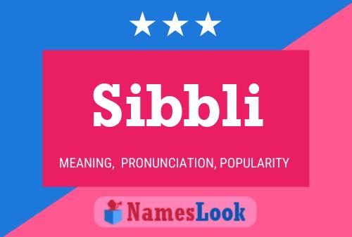 Poster del nome Sibbli