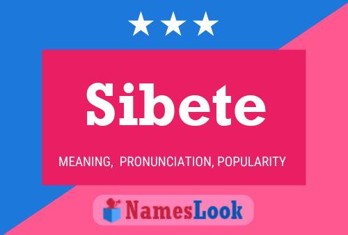 Poster del nome Sibete