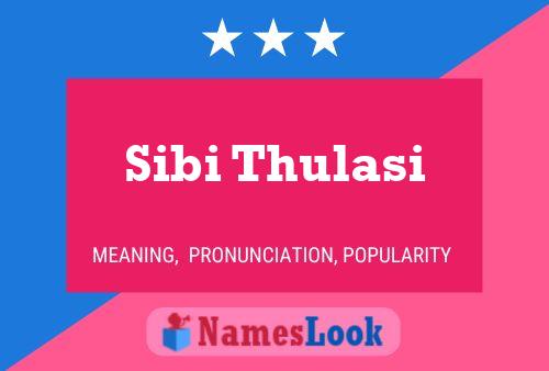 Poster del nome Sibi Thulasi