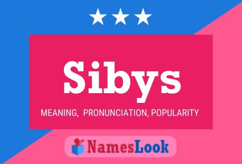 Poster del nome Sibys