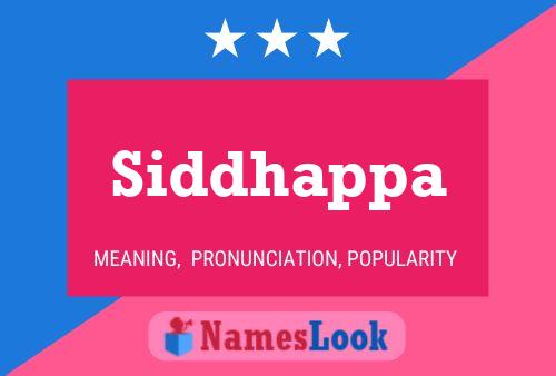 Poster del nome Siddhappa