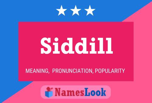 Poster del nome Siddill