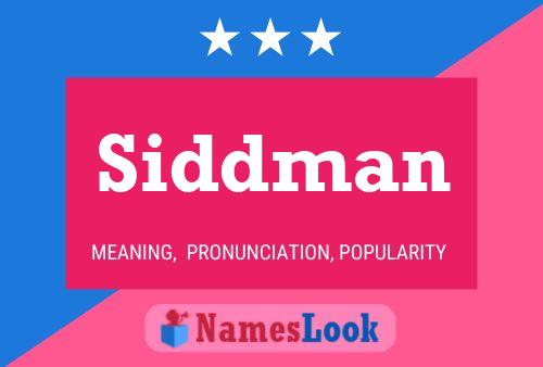 Poster del nome Siddman