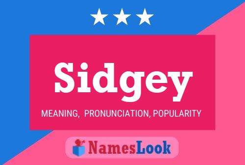 Poster del nome Sidgey