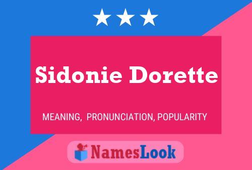 Poster del nome Sidonie Dorette