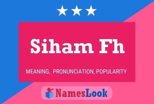 Poster del nome Siham Fh