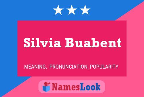 Poster del nome Silvia Buabent