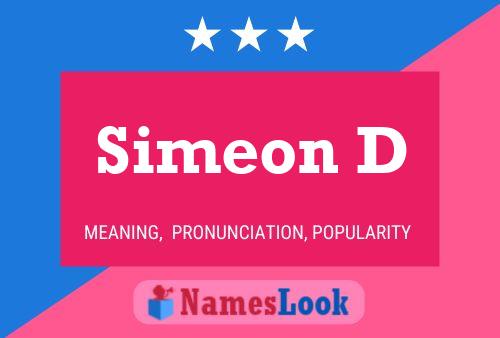 Poster del nome Simeon D