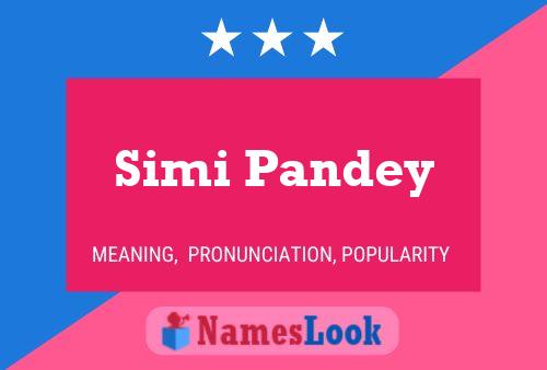 Poster del nome Simi Pandey