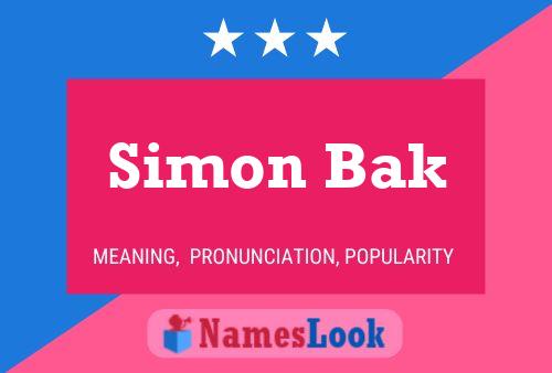 Poster del nome Simon Bak