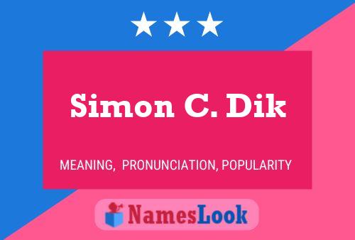 Poster del nome Simon C. Dik