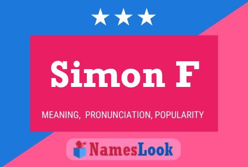 Poster del nome Simon F