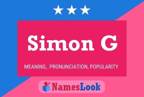 Poster del nome Simon G