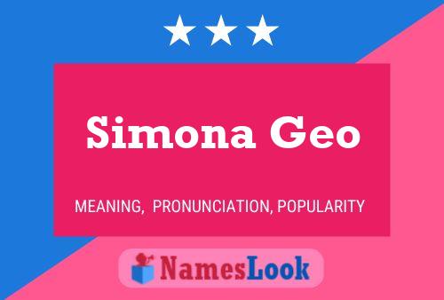 Poster del nome Simona Geo