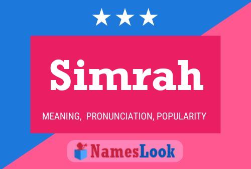 Poster del nome Simrah