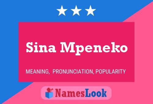 Poster del nome Sina Mpeneko