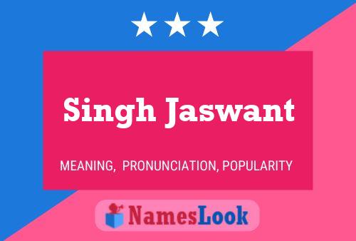 Poster del nome Singh Jaswant