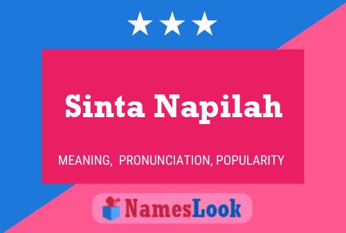 Poster del nome Sinta Napilah