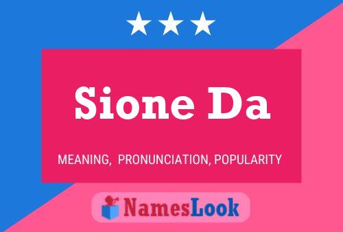 Poster del nome Sione Da