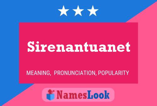 Poster del nome Sirenantuanet