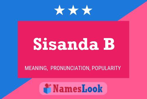 Poster del nome Sisanda B