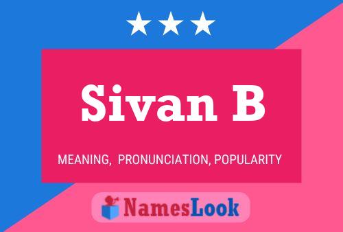 Poster del nome Sivan B