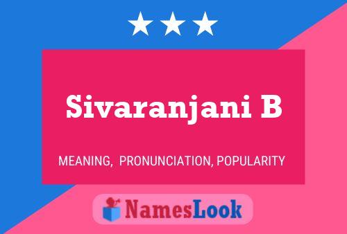 Poster del nome Sivaranjani B