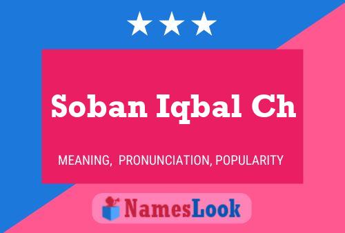 Poster del nome Soban Iqbal Ch