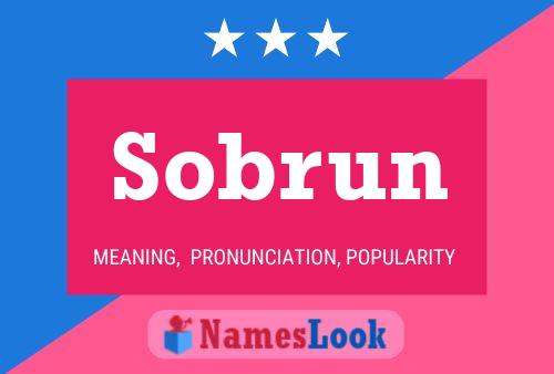 Poster del nome Sobrun