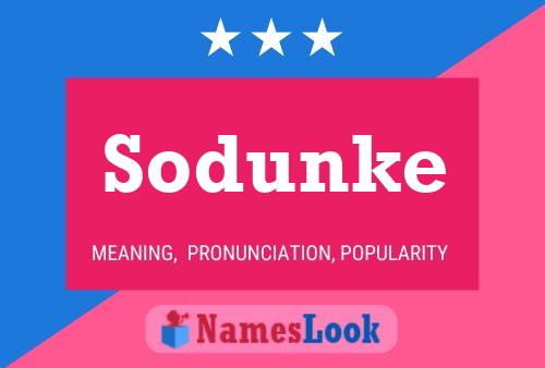 Poster del nome Sodunke