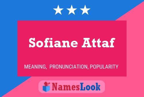 Poster del nome Sofiane Attaf