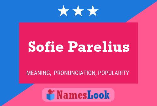 Poster del nome Sofie Parelius