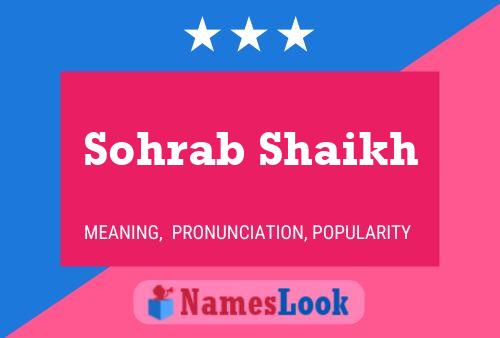 Poster del nome Sohrab Shaikh