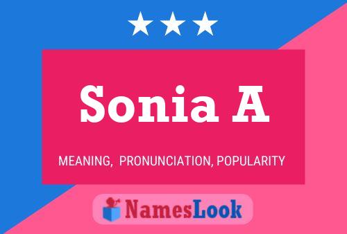 Poster del nome Sonia A