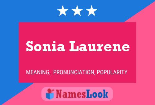 Poster del nome Sonia Laurene