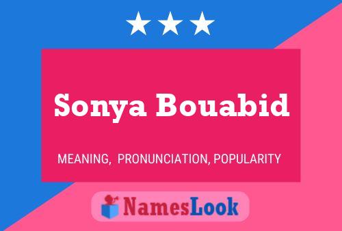 Poster del nome Sonya Bouabid