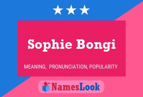 Poster del nome Sophie Bongi