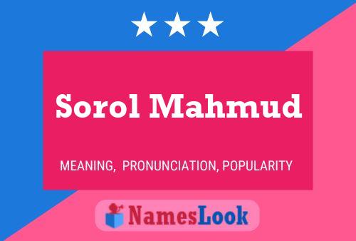 Poster del nome Sorol Mahmud