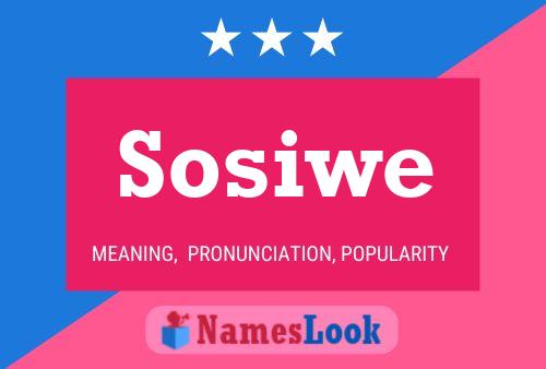 Poster del nome Sosiwe