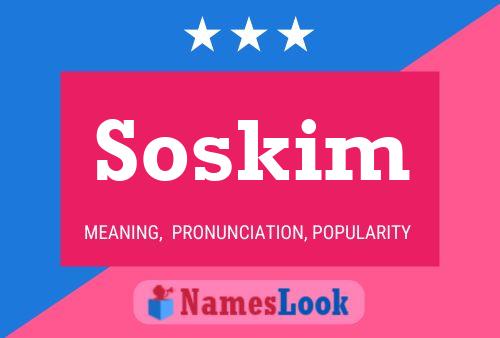 Poster del nome Soskim