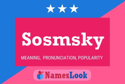 Poster del nome Sosmsky