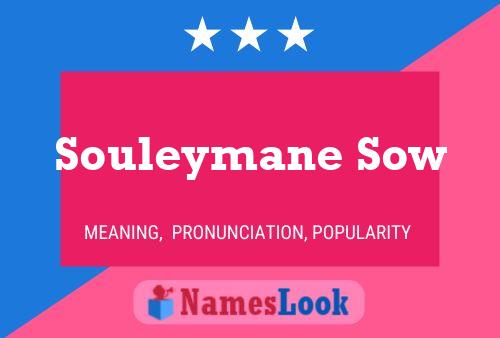 Poster del nome Souleymane Sow