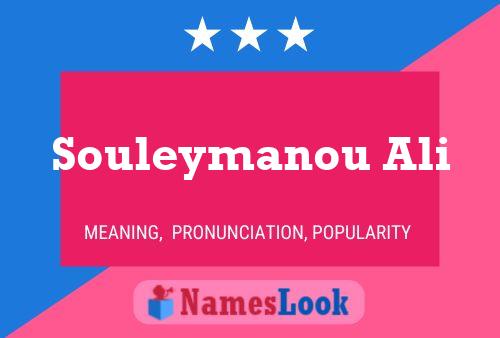 Poster del nome Souleymanou Ali