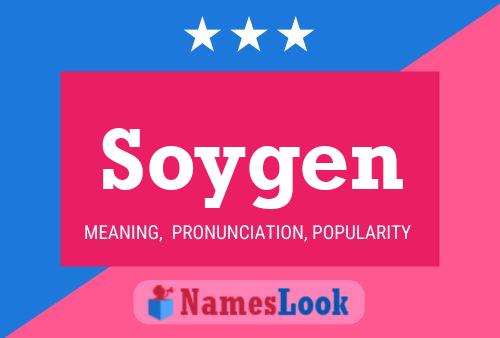 Poster del nome Soygen