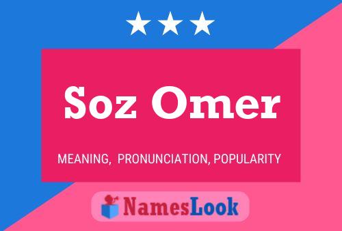 Poster del nome Soz Omer